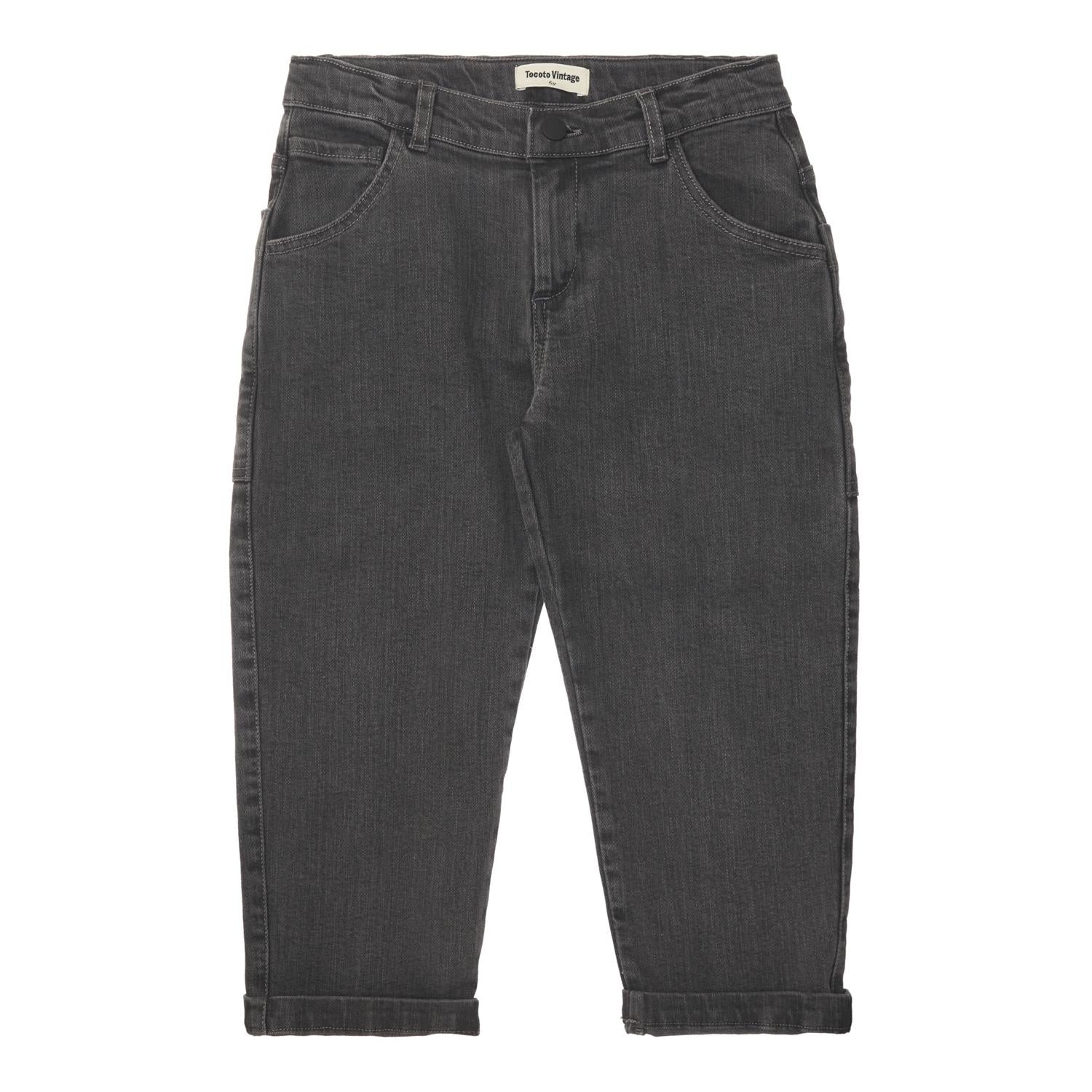 Tocoto Vintage - unisex denim jeans - black