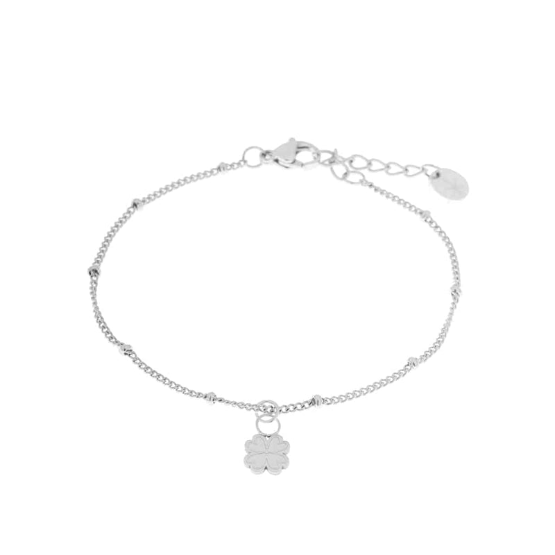 Label Kiki - lucky clover bracelet silver