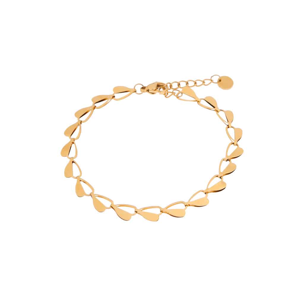 Label Kiki - half heart bracelet gold