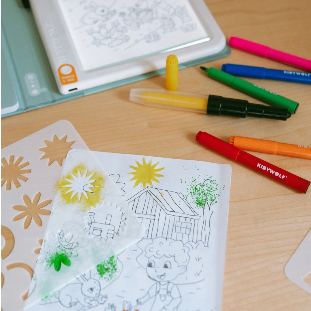 Kidywolf - kidydraw pad - kit blaasstiften
