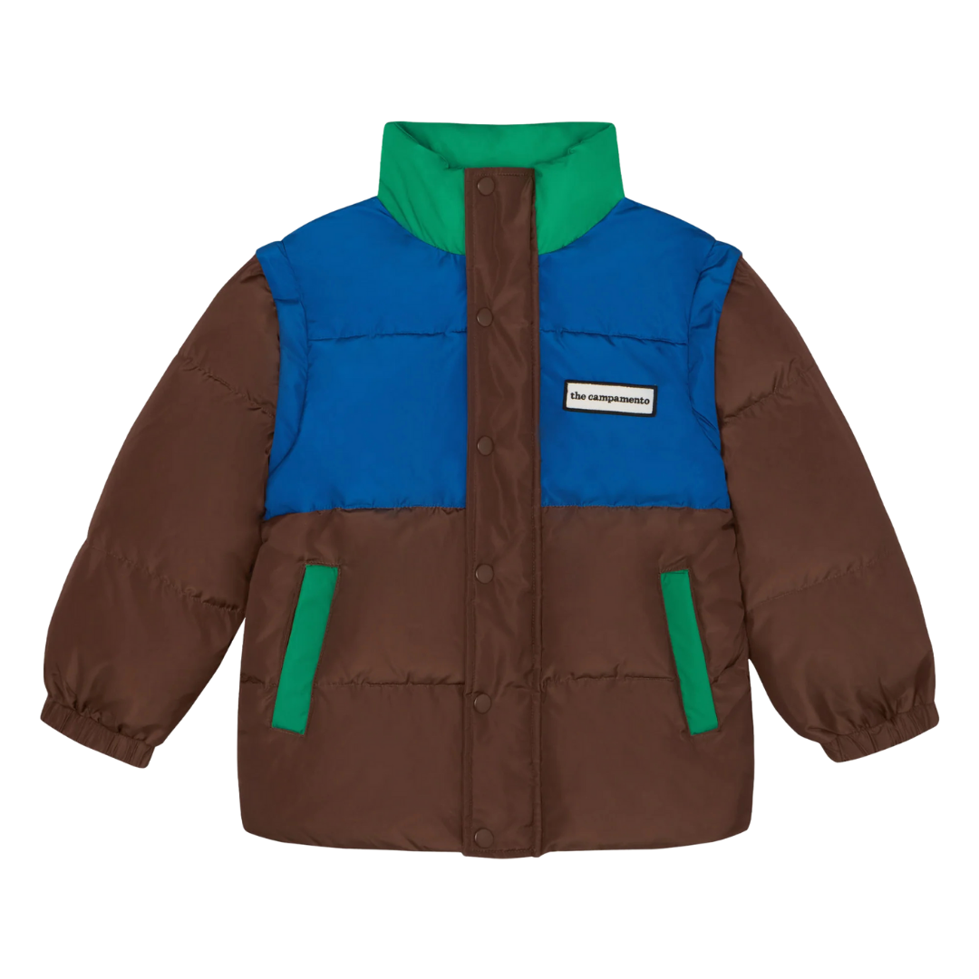 The Campamento - puffer jacket - color block