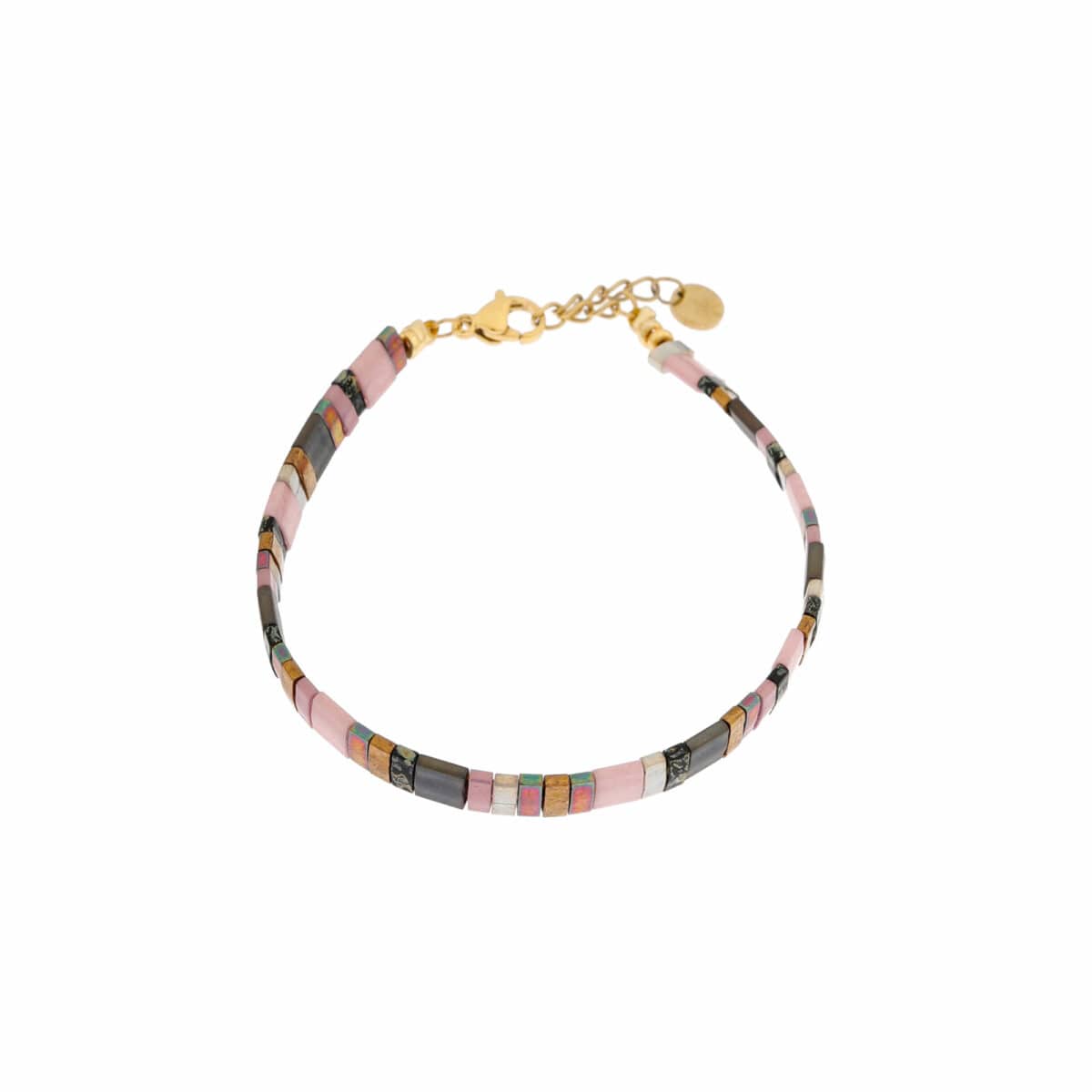 Label Kiki - searis purple bracelet gold