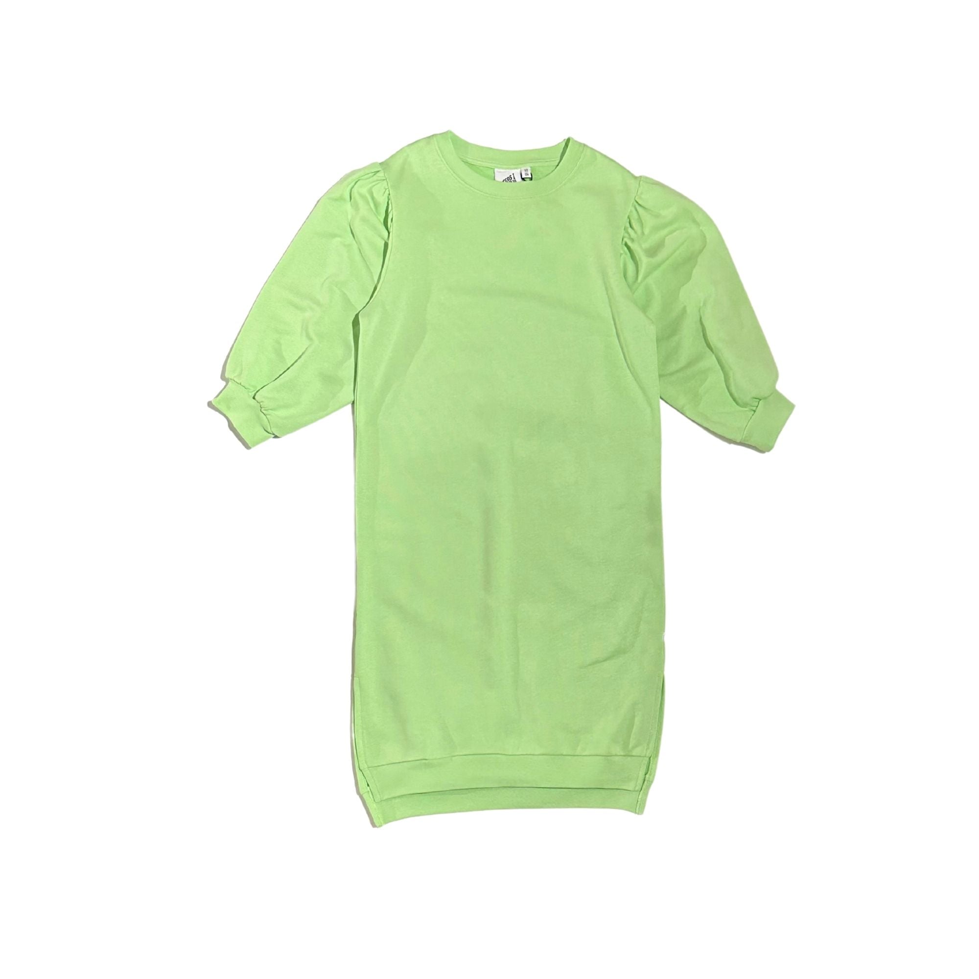 Cos I Said So - puff sleeve sweater dress - paradise green