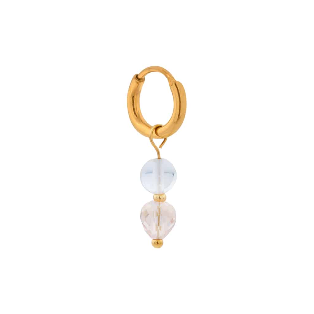 Label Kiki - ocean glow hoop gold