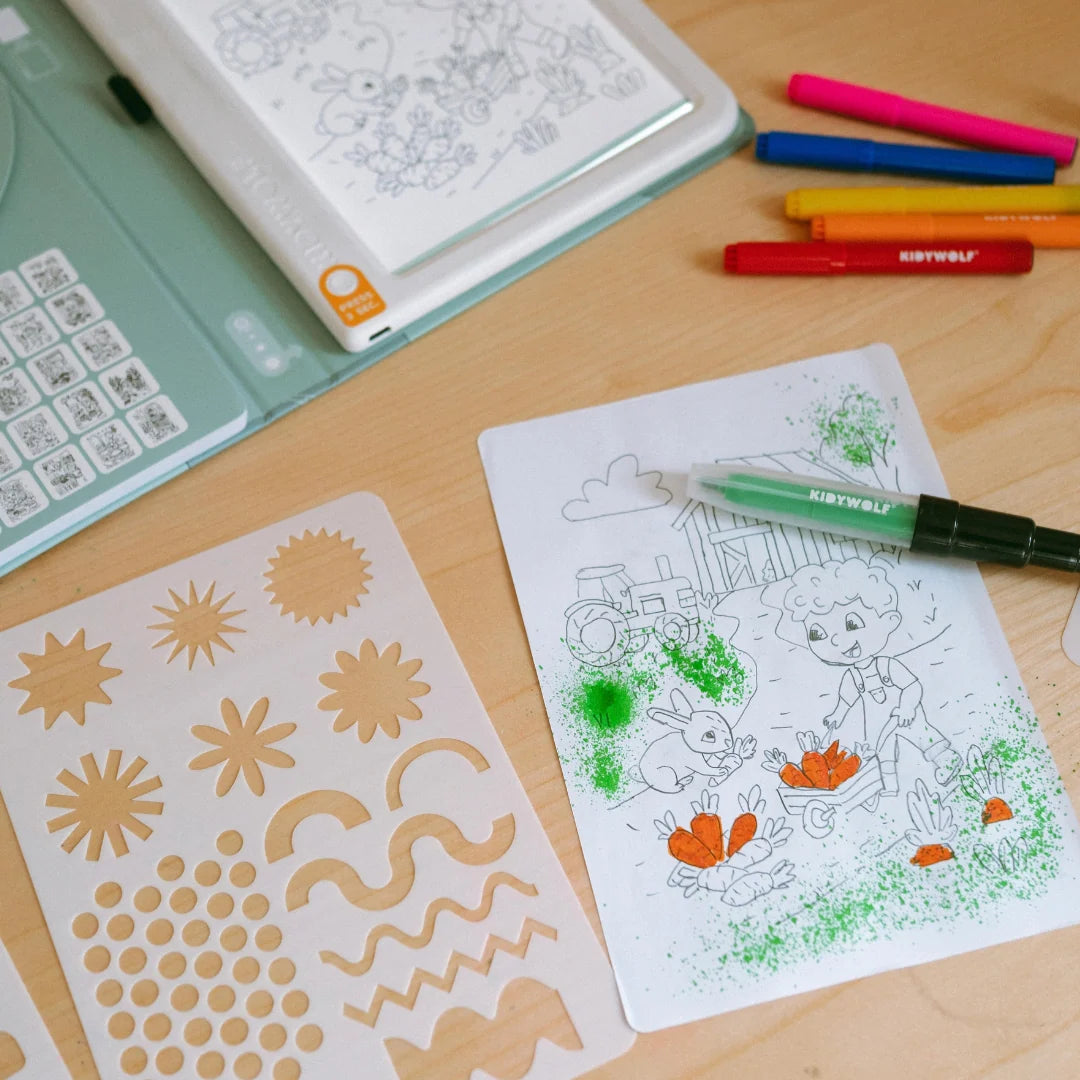 Kidywolf - kidydraw pad - kit blaasstiften