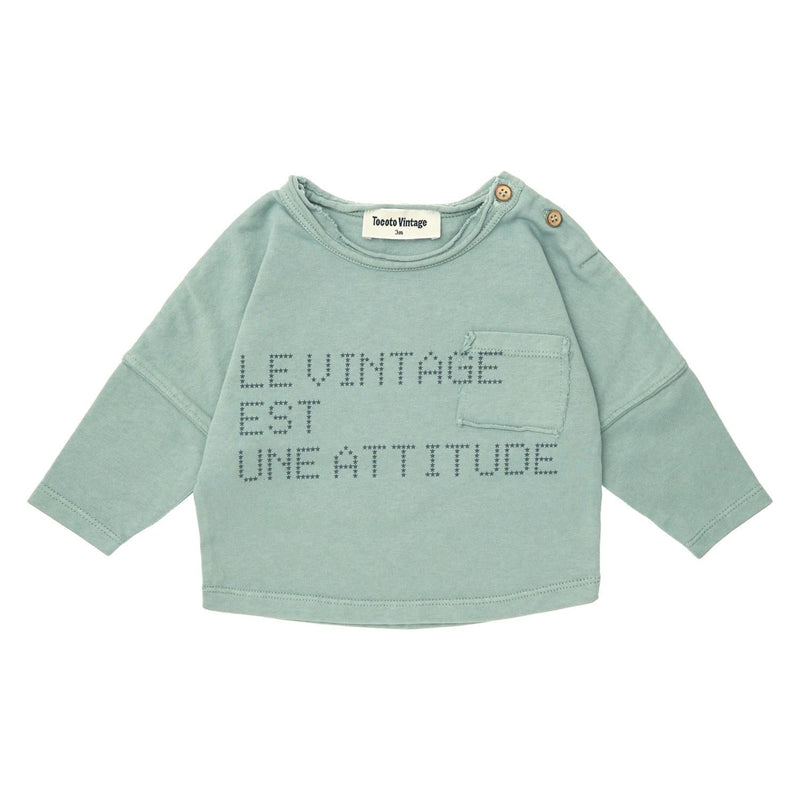 Tocoto Vintage - "attitude" baby t-shirt
