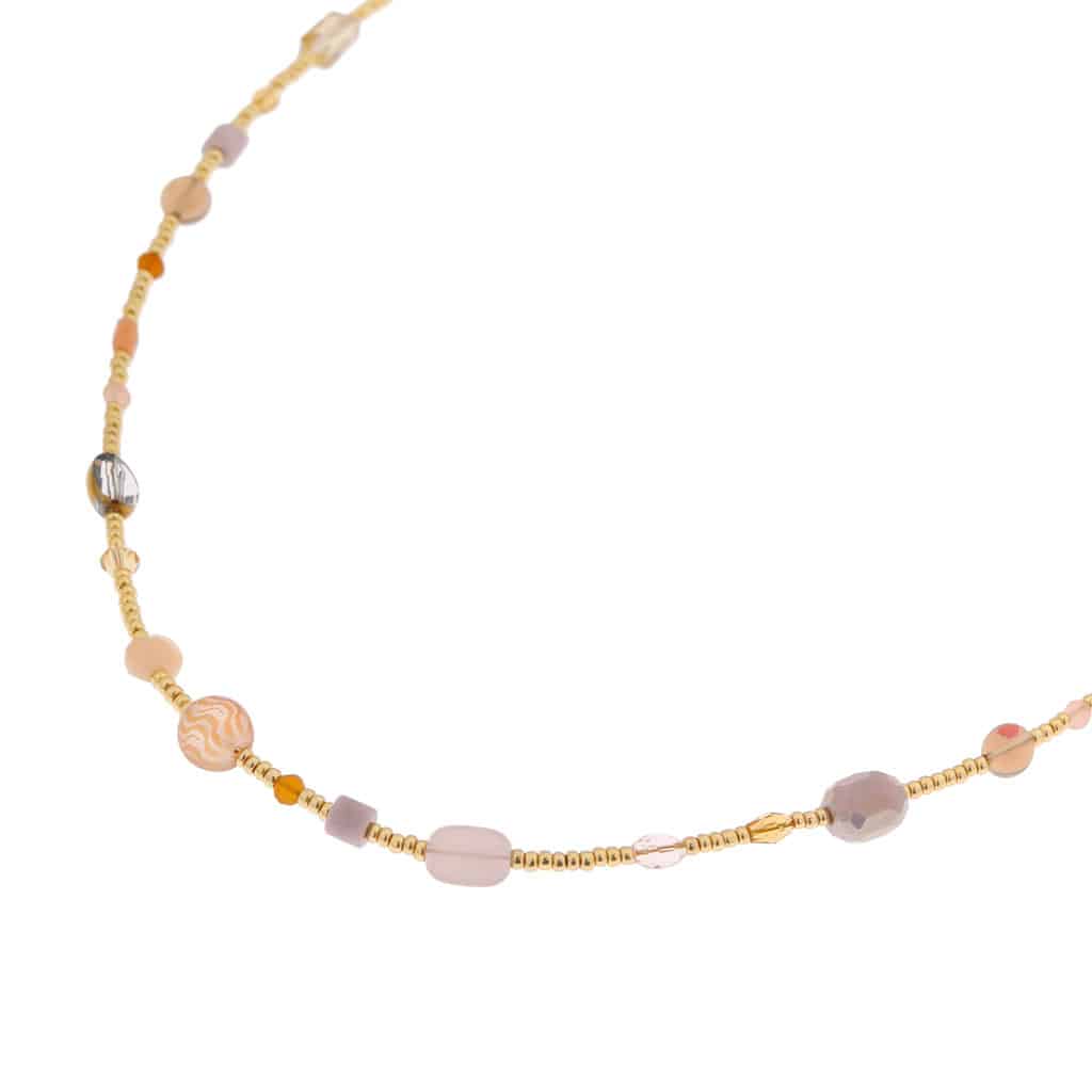 Label Kiki - rose blossom necklace gold