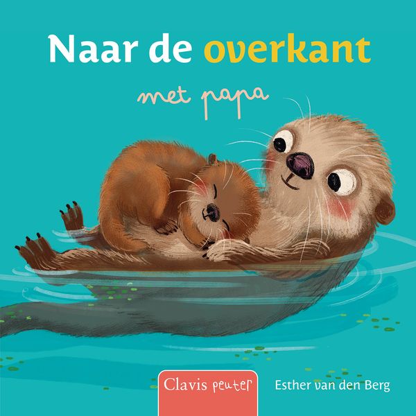 Clavis - kartonboekje - naar de overkant met papa