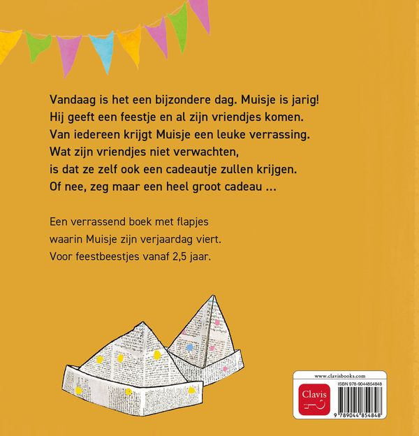 Clavis - boek - gelukkige verjaardag, muisje!