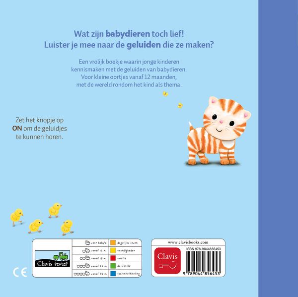 Clavis - geluidenboekje - babydieren