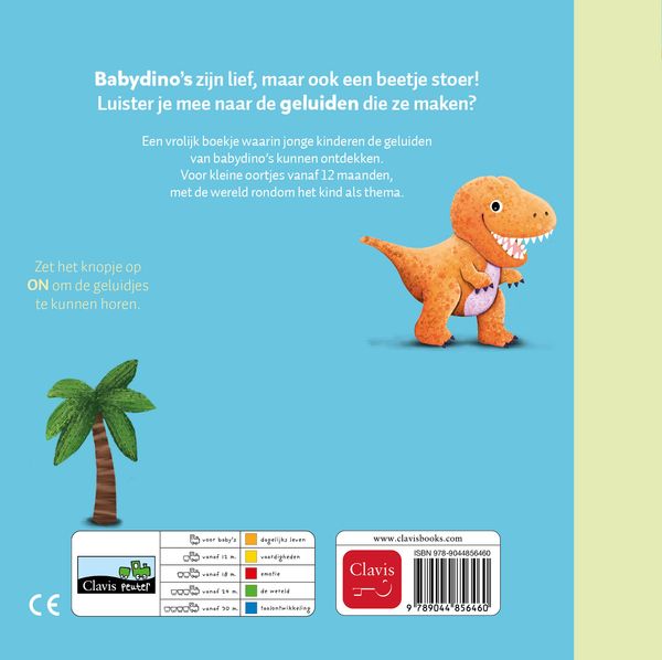 Clavis - geluidenboekje - babydino's