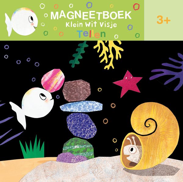 Clavis - magneetboek klein wit visje - tellen