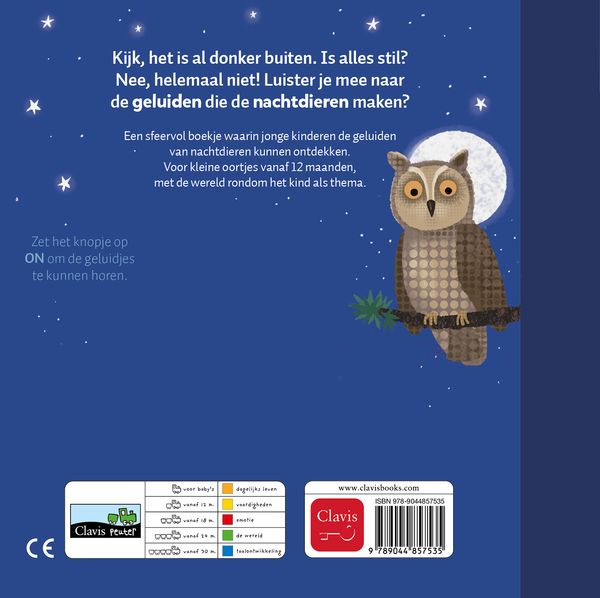Clavis - geluidenboekje - nachtdieren