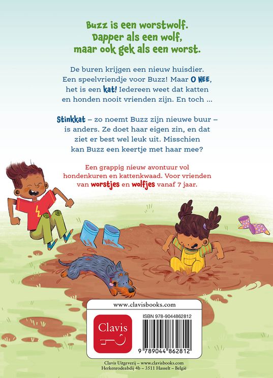 Clavis - leesboek - Buzz het worstwolfje en de stinkende kat