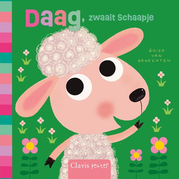 Clavis - kartonboekje - daag, zwaait schaapje