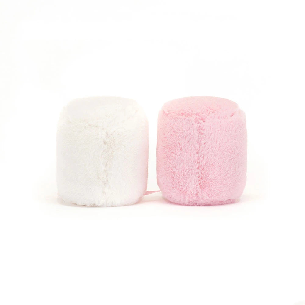 Jellycat - amuseables pink and white marshmallows