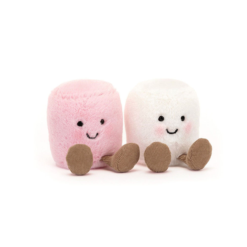 Jellycat - amuseables pink and white marshmallows