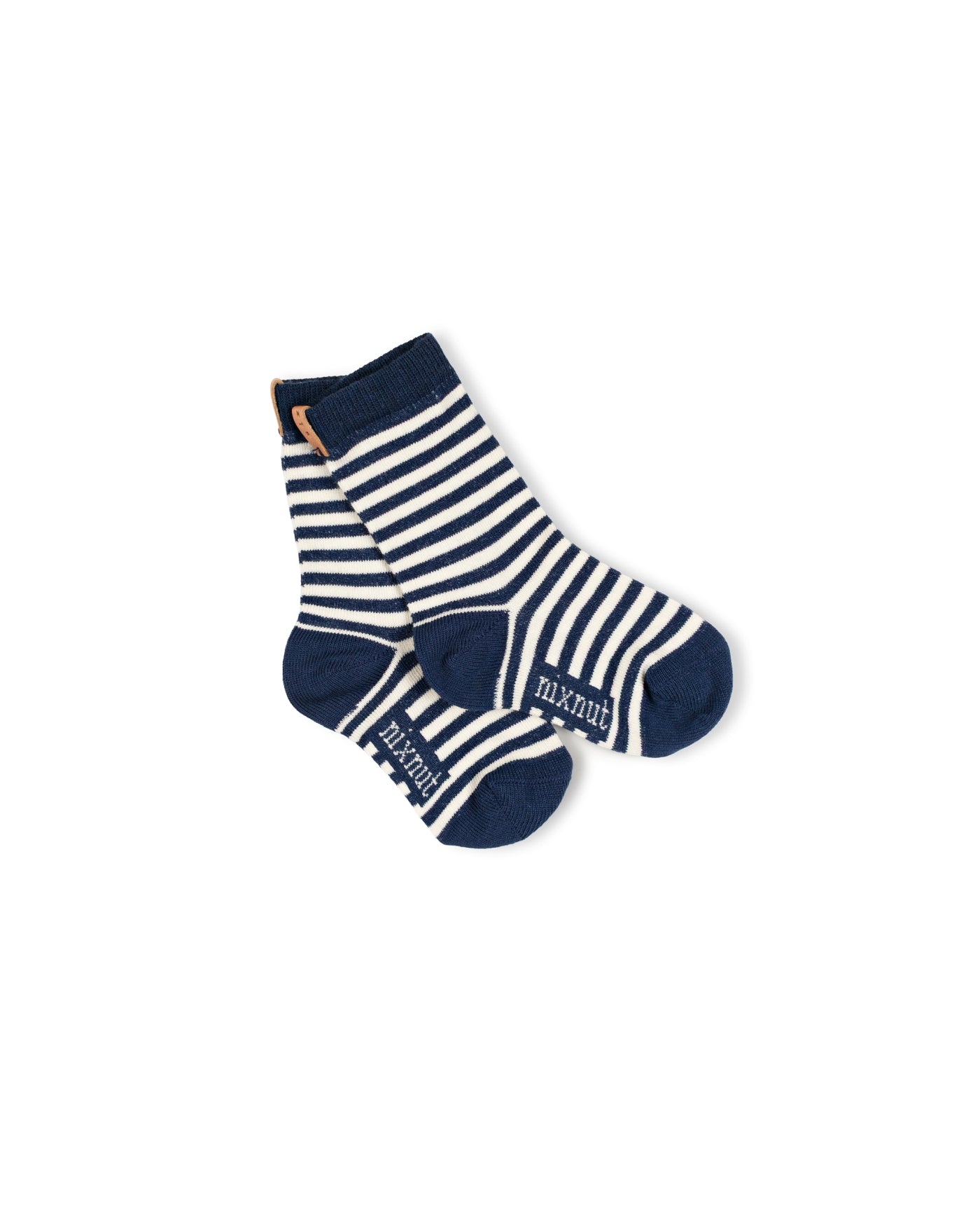 Nixnut - striped socks - navy stripe