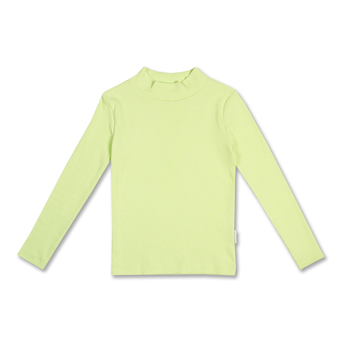 Petit Blush - rib turtle neck  - shadow lime