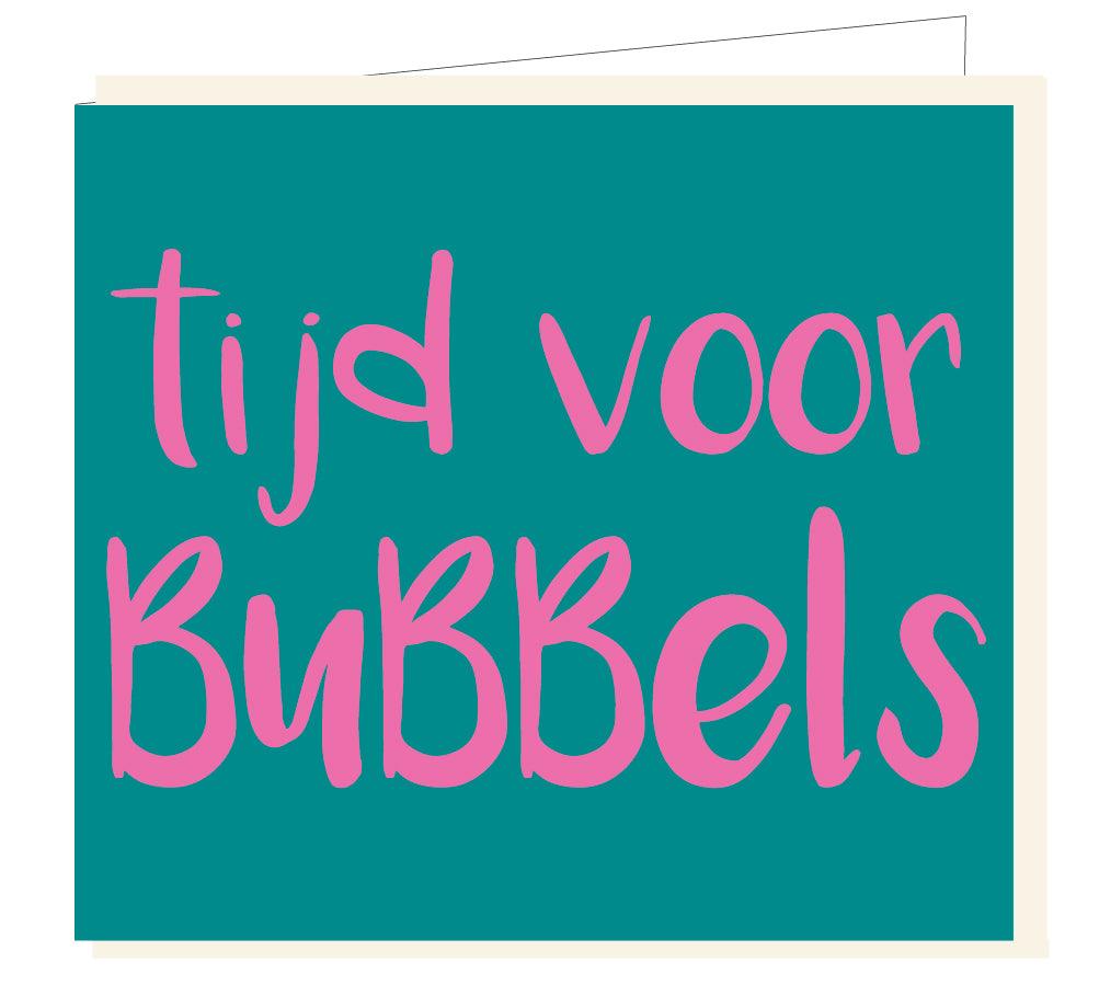 Mailbox - wenskaart - tijd voor bubbels