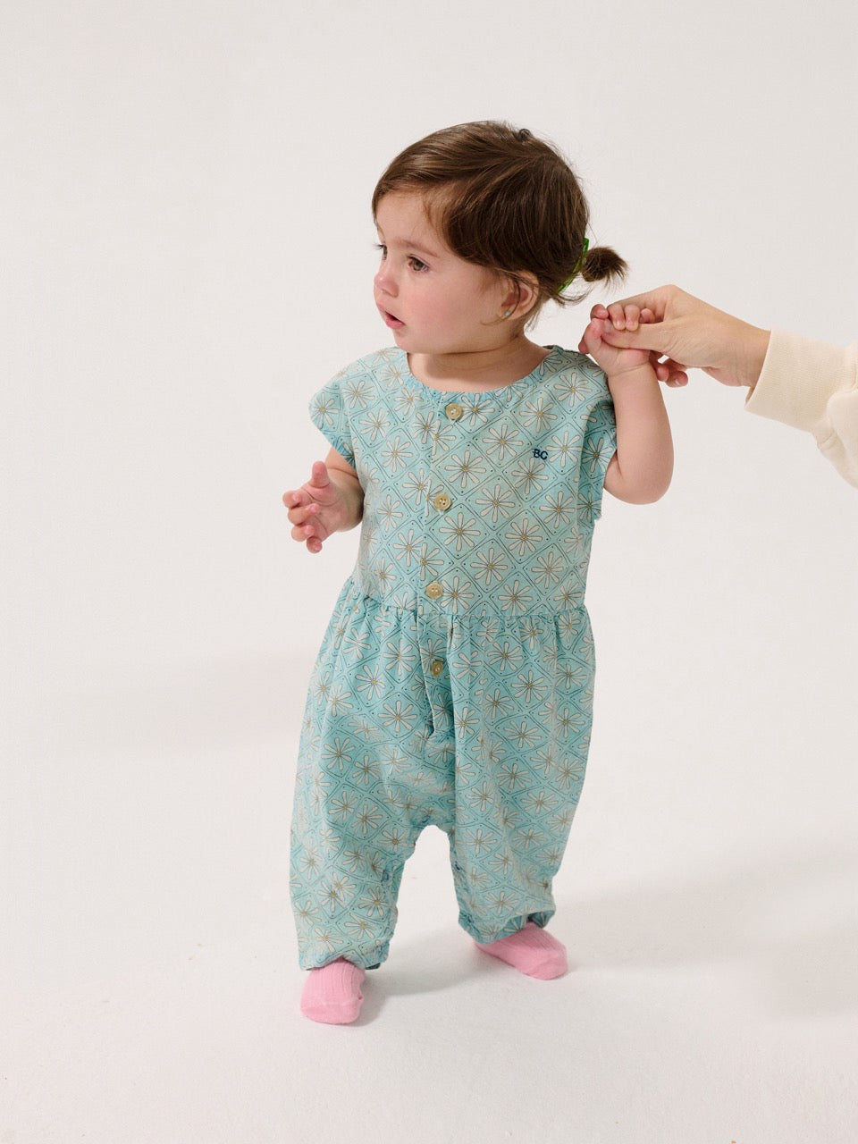 Bobo Choses - daisy mosaic all over woven overall