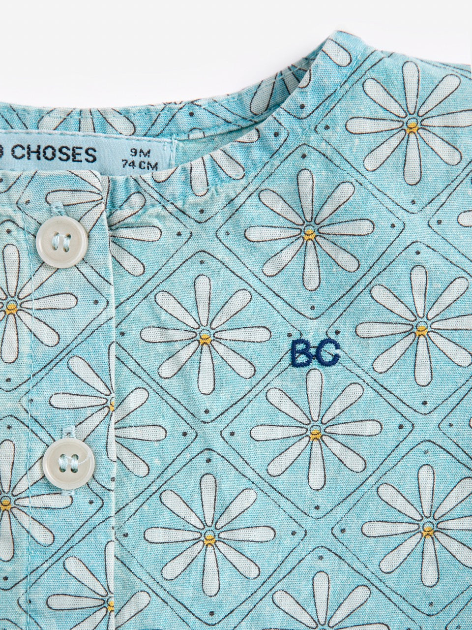 Bobo Choses - daisy mosaic all over woven dress