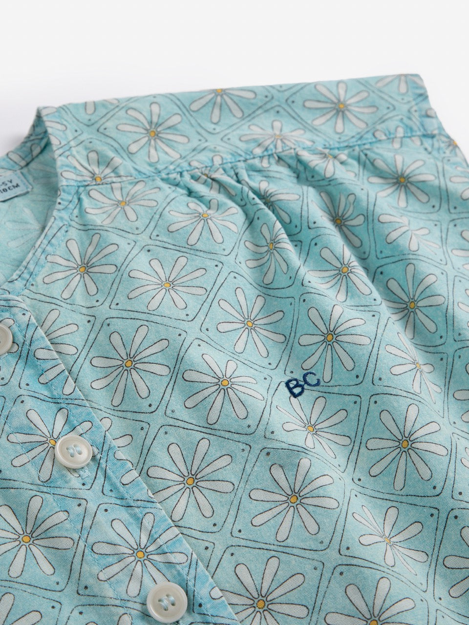 Bobo Choses - daisy mosaic all over woven top