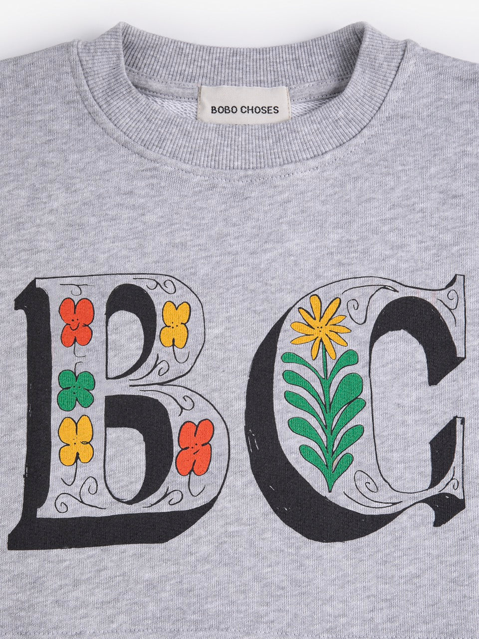 Bobo Choses - spring letters cropped sweatshirt