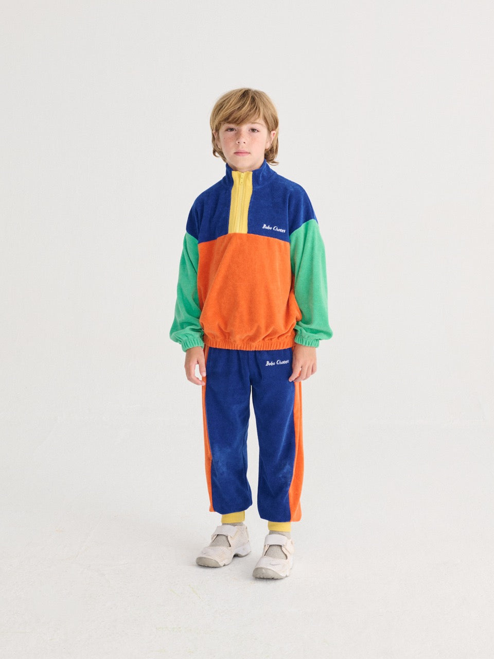 Bobo Choses - bobo choses color block zipped sweatshirt