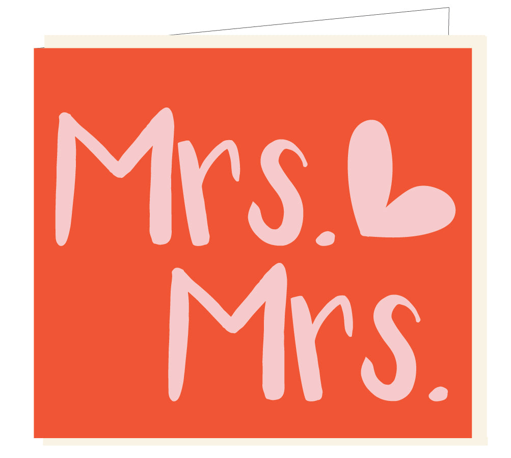 Mailbox - wenskaart - mrs & mrs