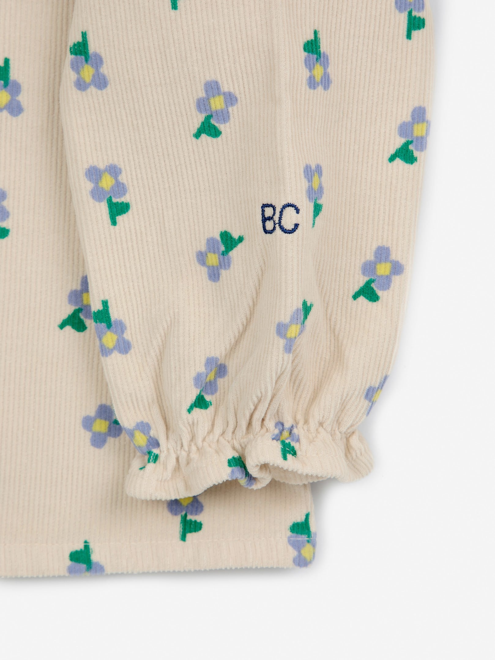 Bobo Choses - pansy flower all over blouse - offwhite