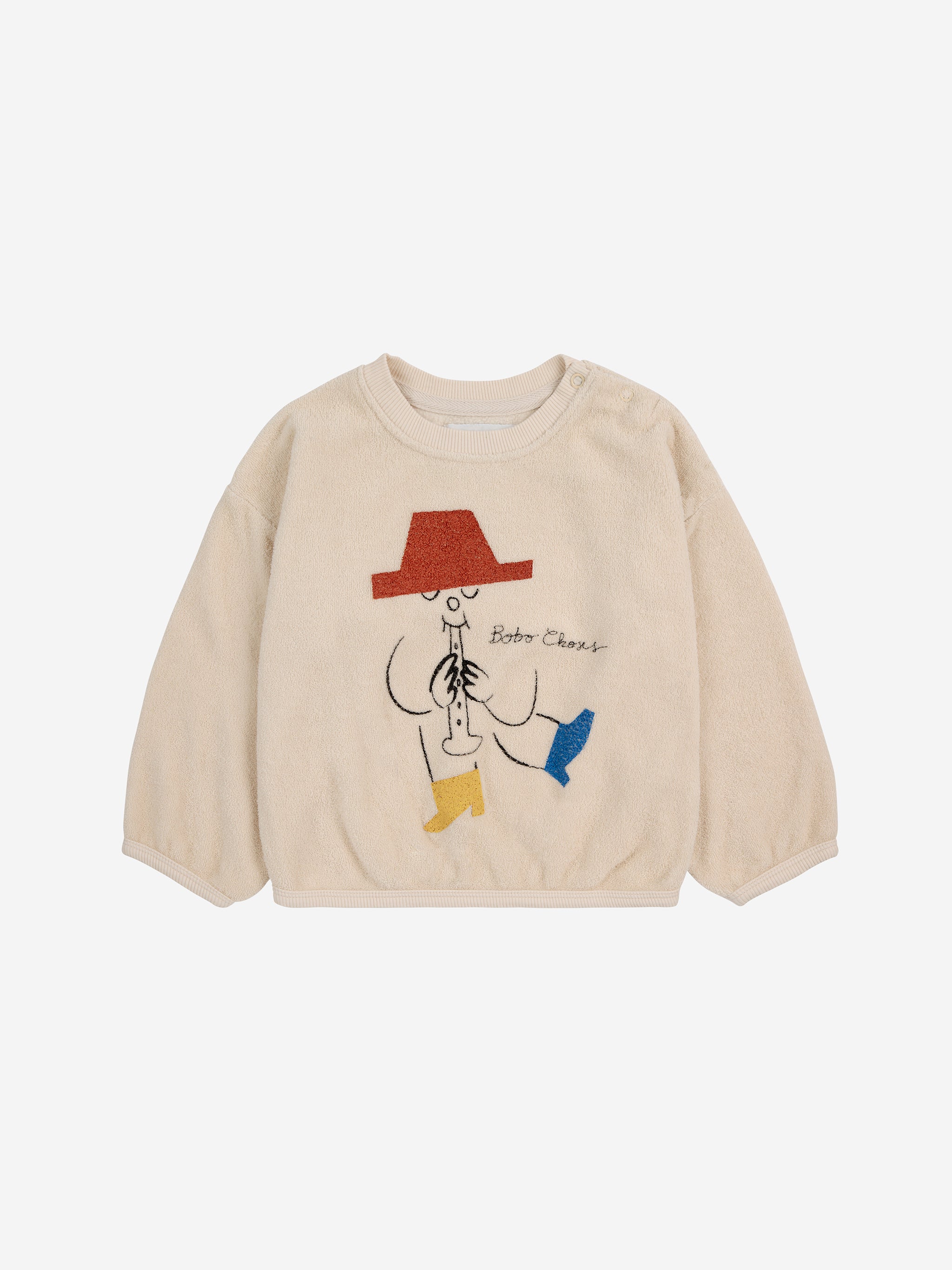 Bobo Choses - magic flute sweatshirt - white