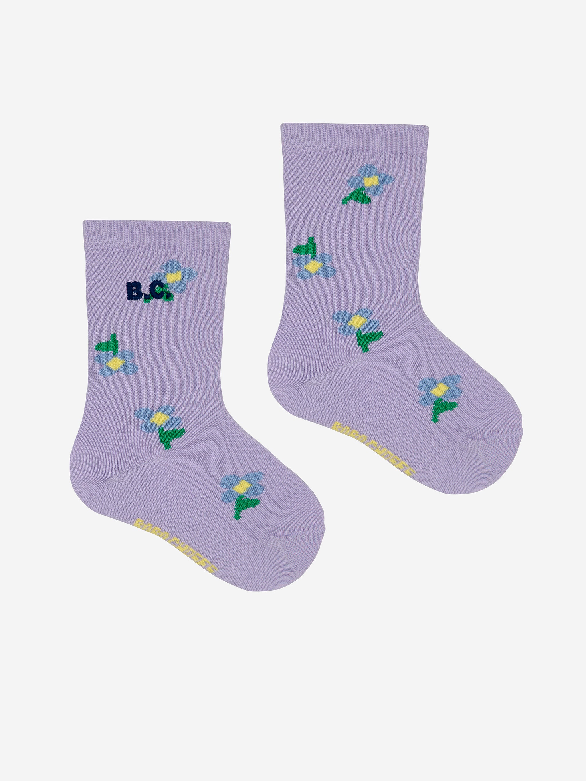 Bobo Choses - long socks - pansy flower all over