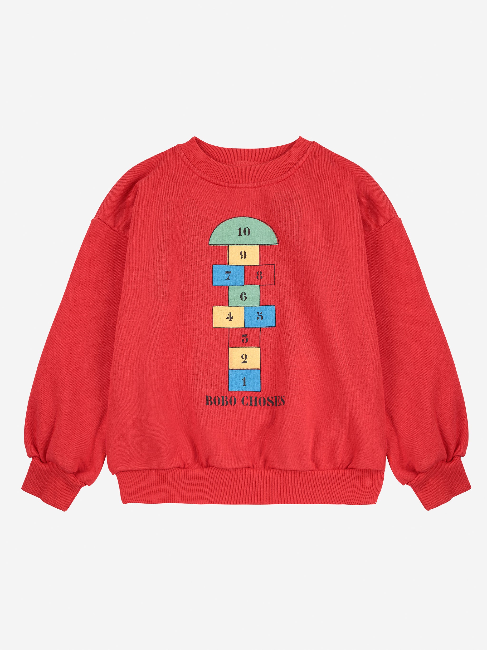 Bobo Choses - hopscotch sweatshirt - red