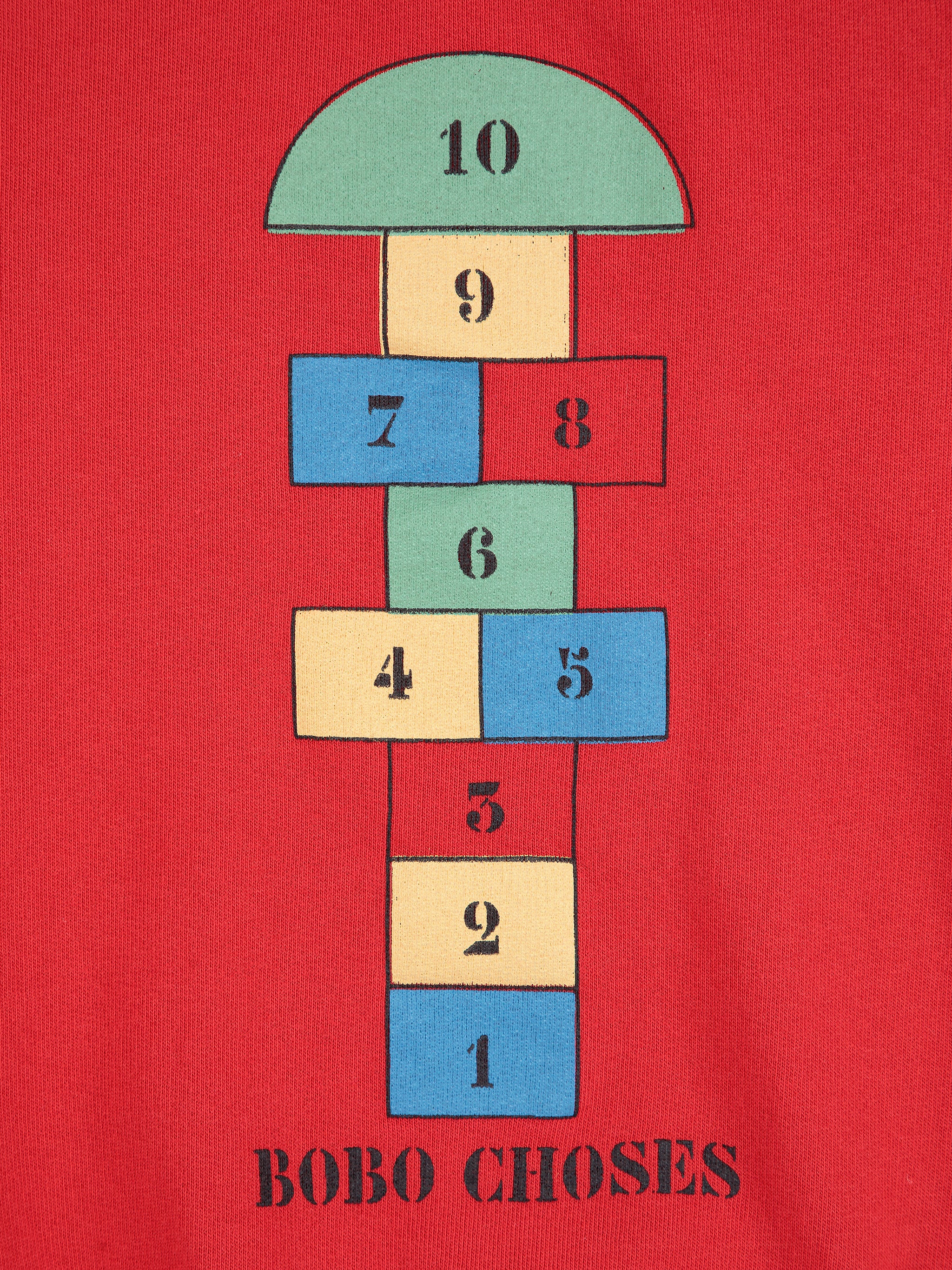 Bobo Choses - hopscotch sweatshirt - red
