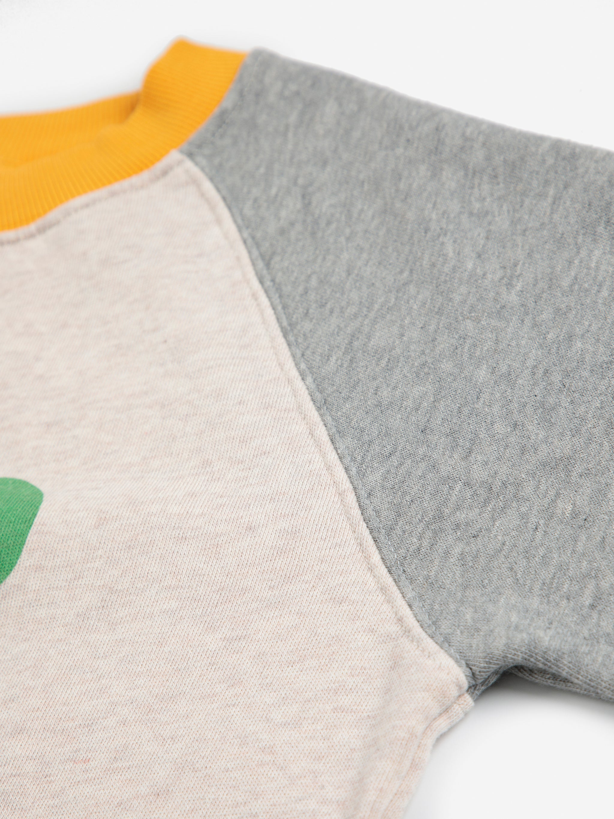 Bobo Choses - lucky clover raglan sweatshirt - heather grey