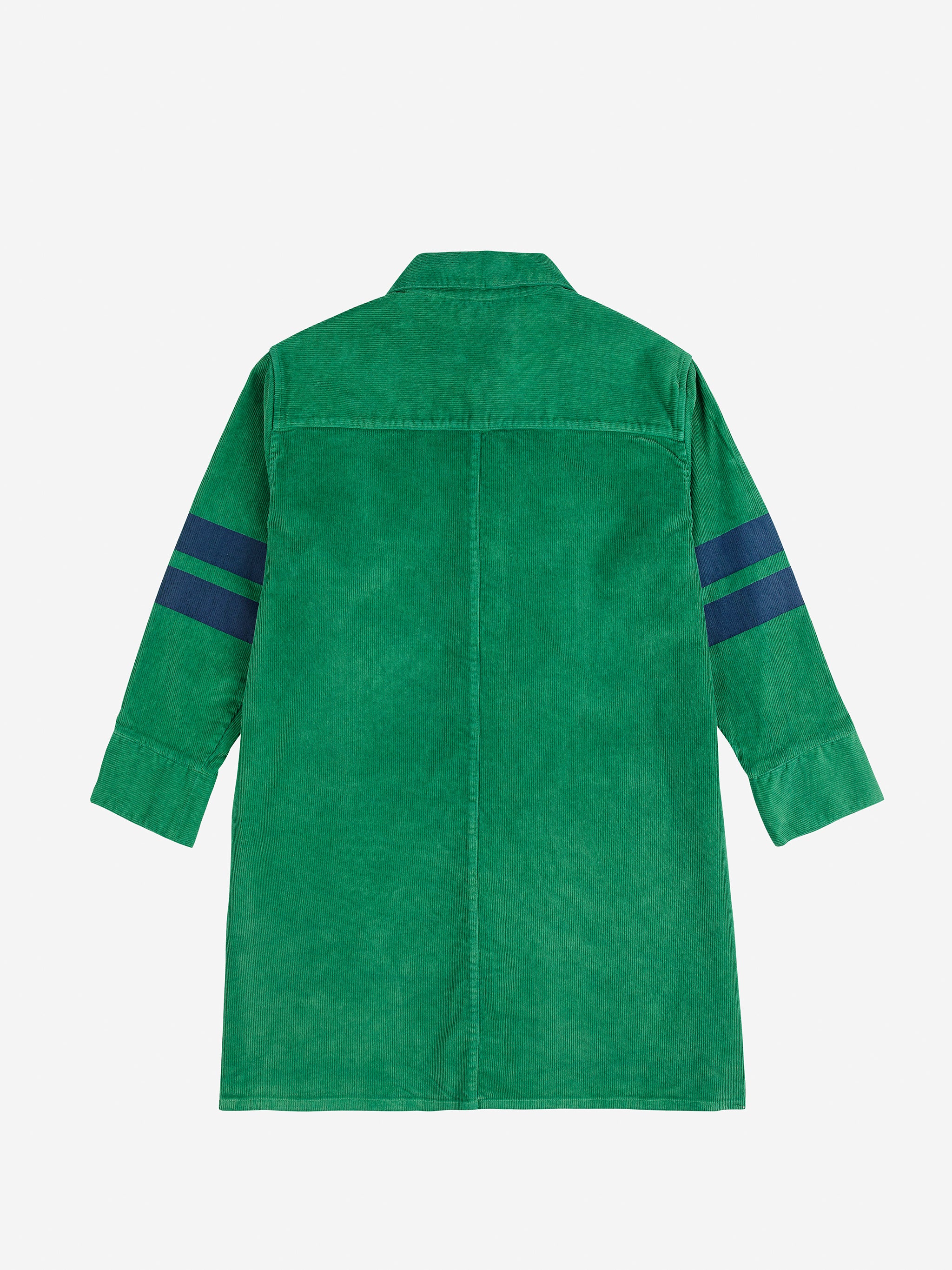 Bobo Choses - tic tac toe coduroy shirt dress - green