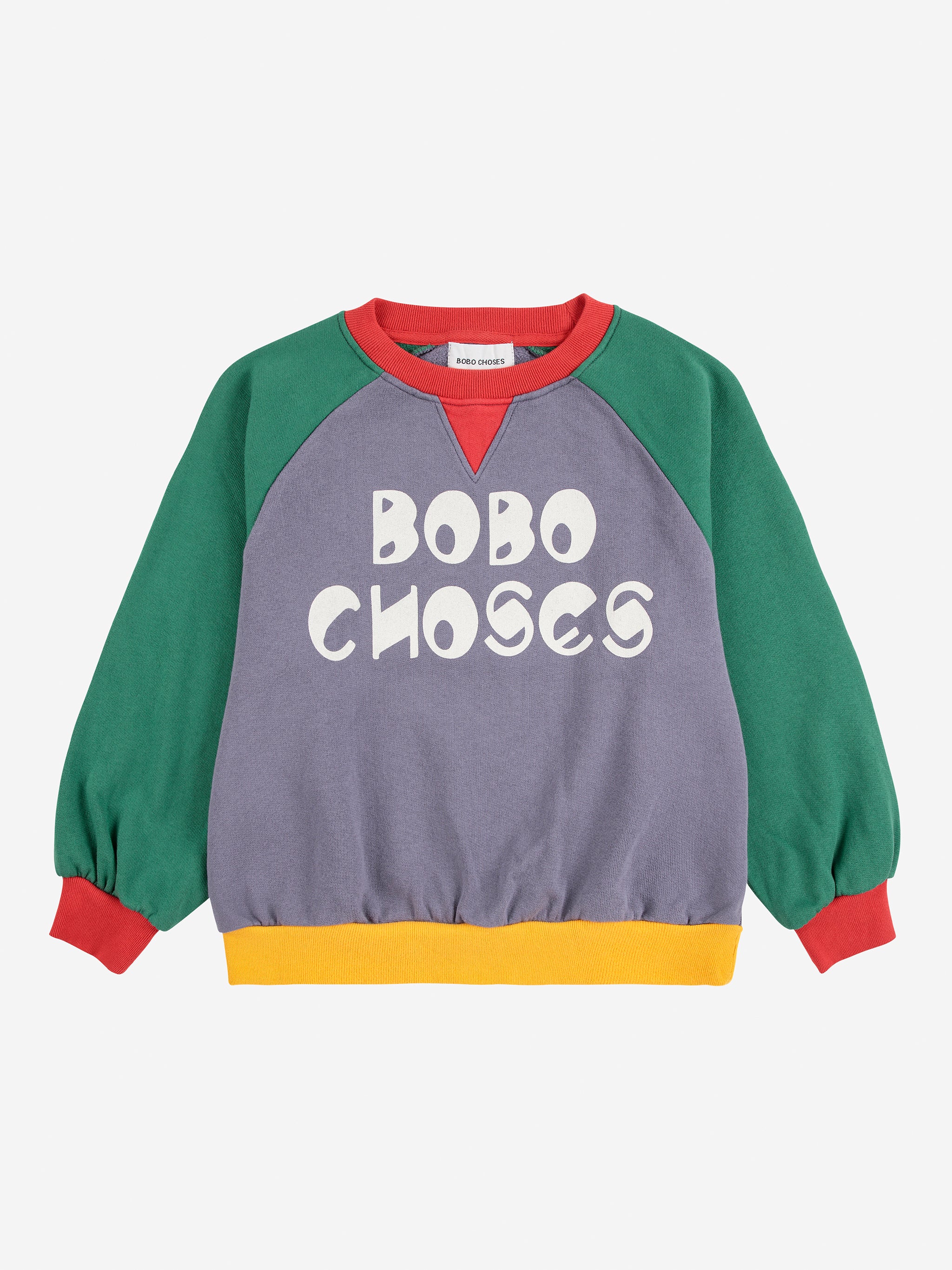Bobo Choses - color block raglan sweatshirt