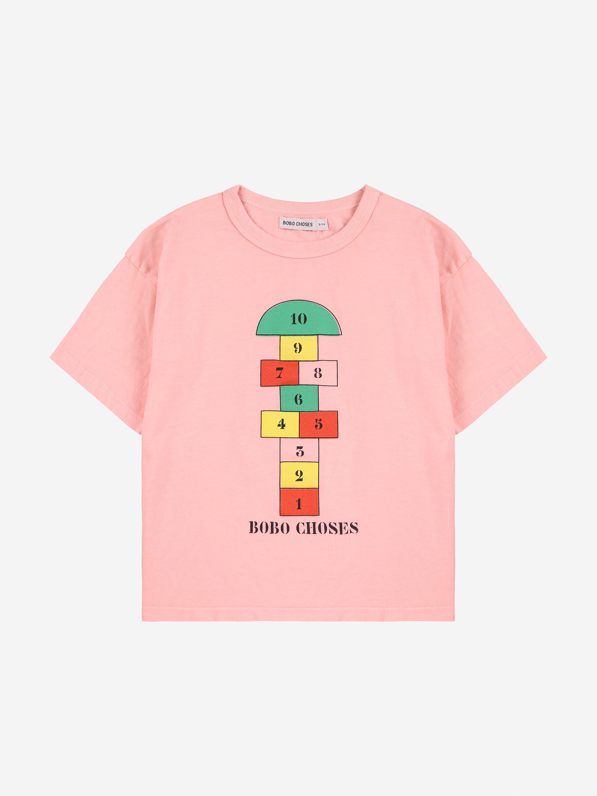 Bobo Choses - hopscotch tshirt - pink