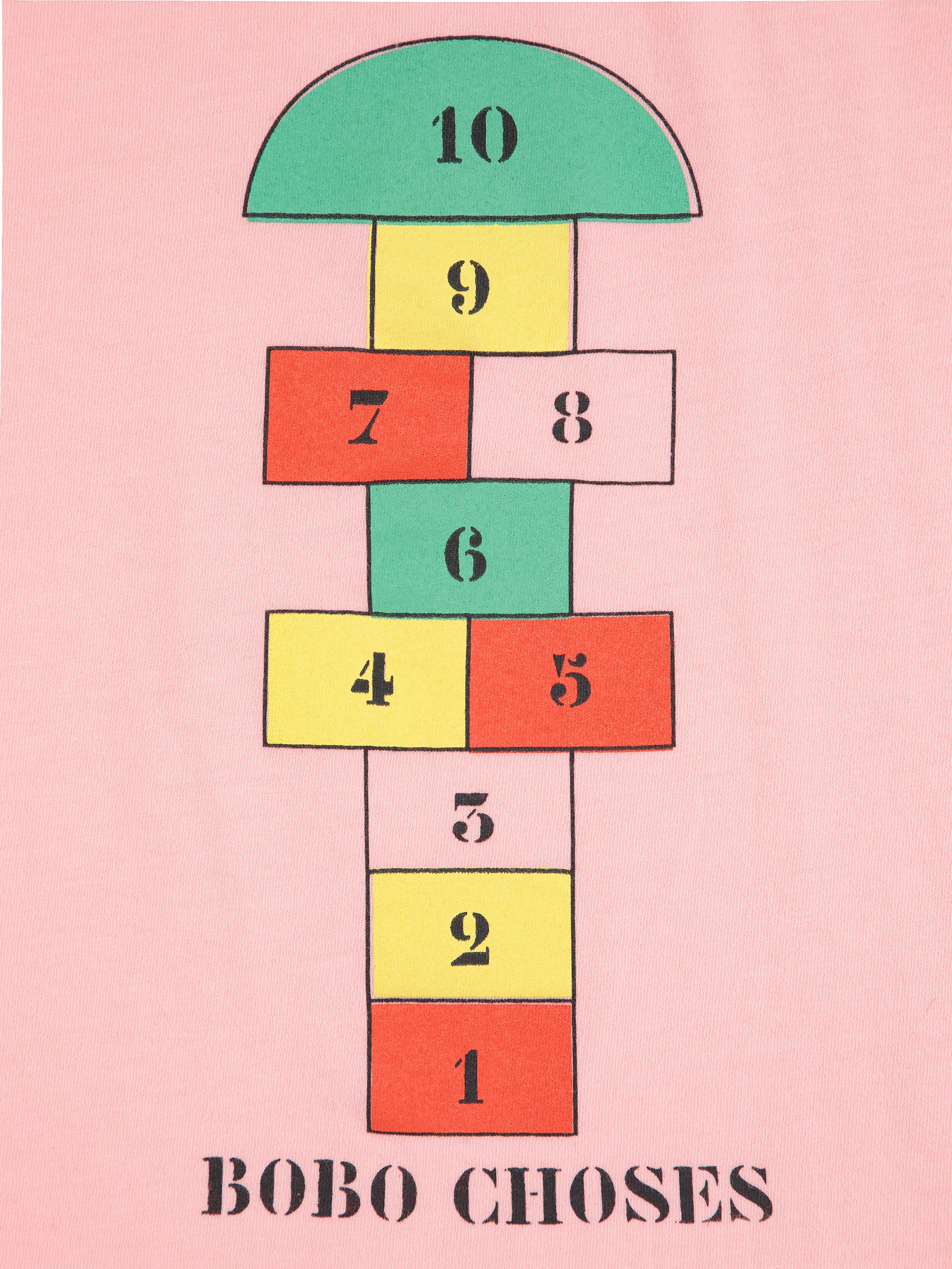 Bobo Choses - hopscotch tshirt - pink