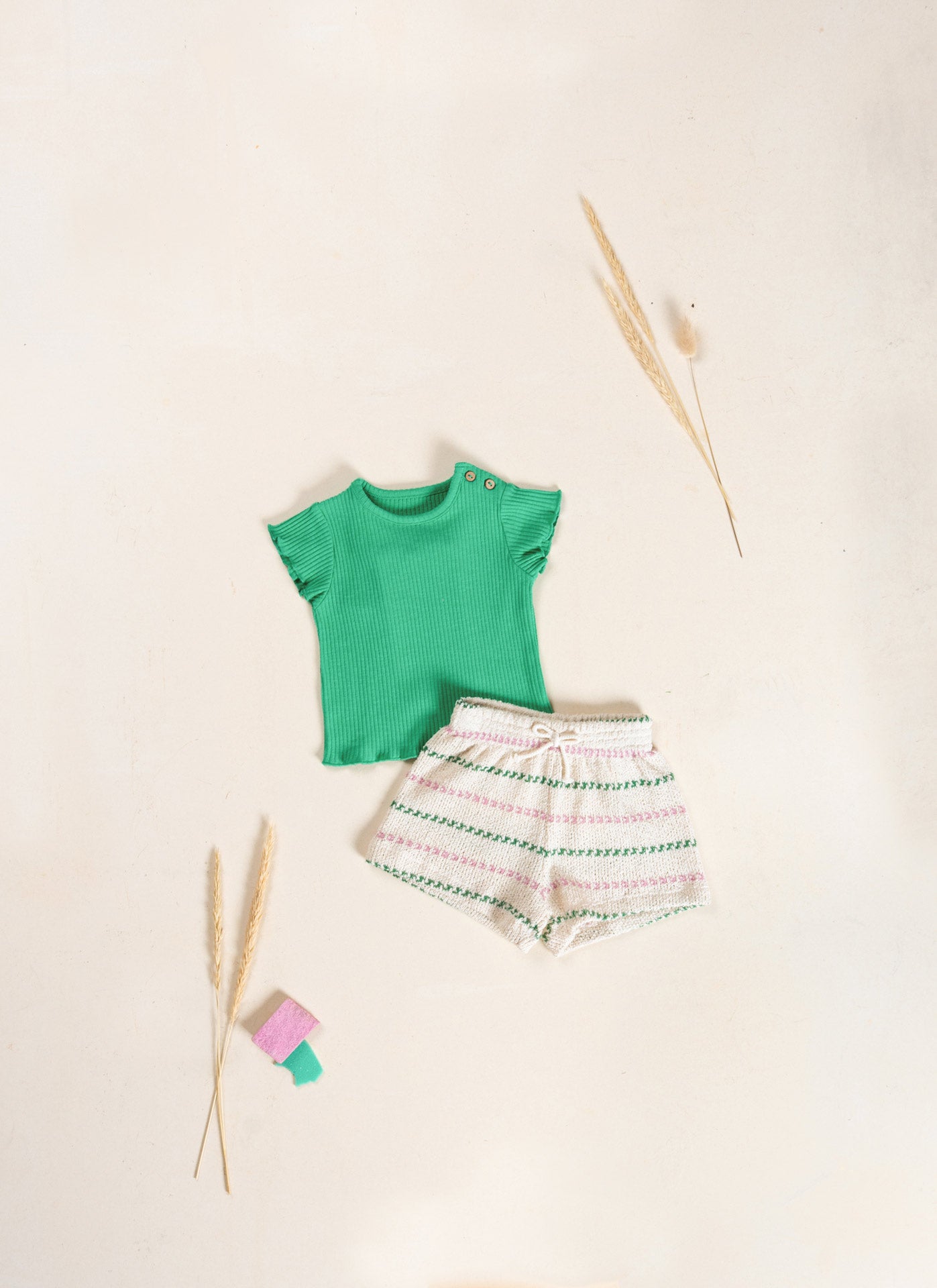 Play Up - striped jersey shorts - sculpture