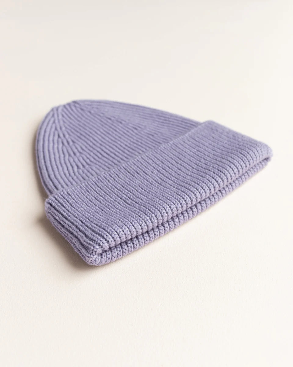 Hvid - beanie fonzie kids - lilac