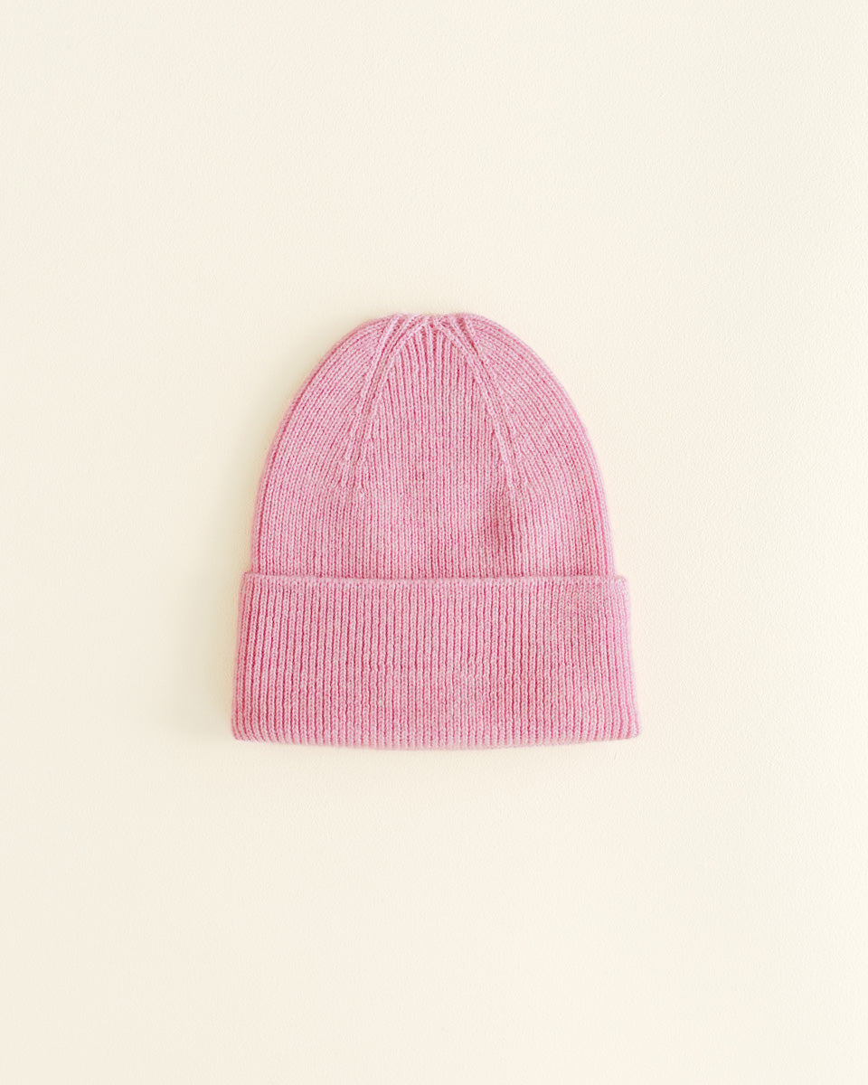 Hvid - beanie fonzie newborn - cotton candy