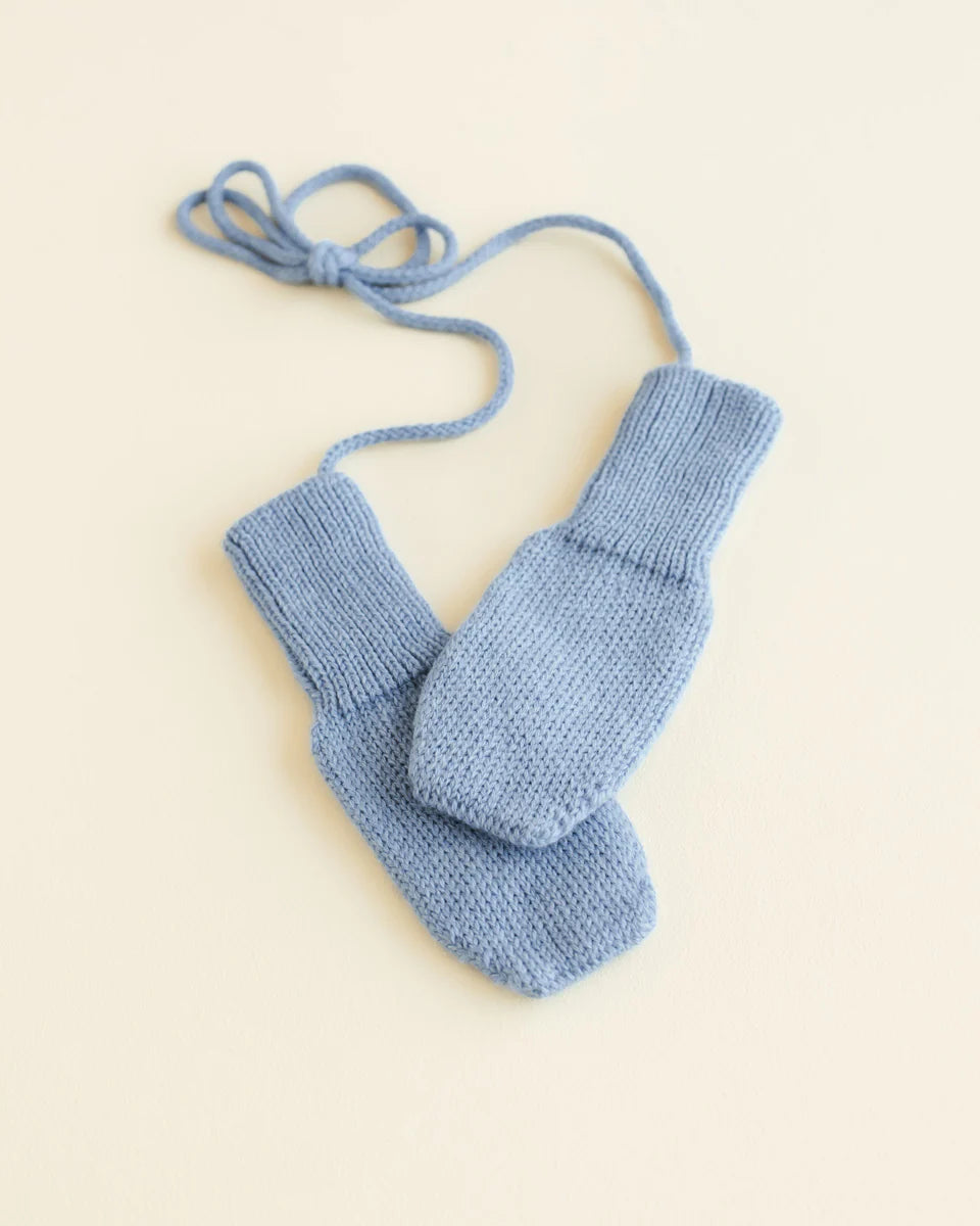 Hvid - mittens fiza - light blue
