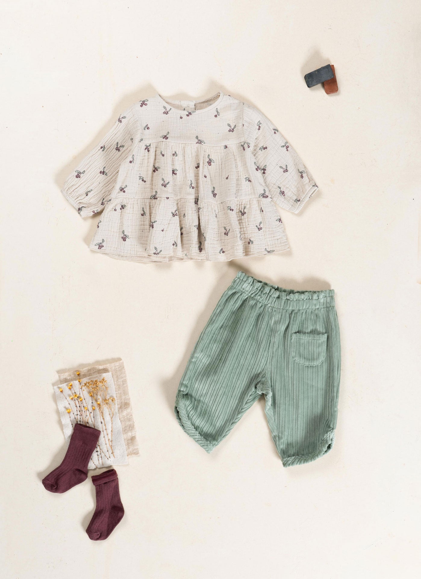 Play Up - printed woven tunic - tones