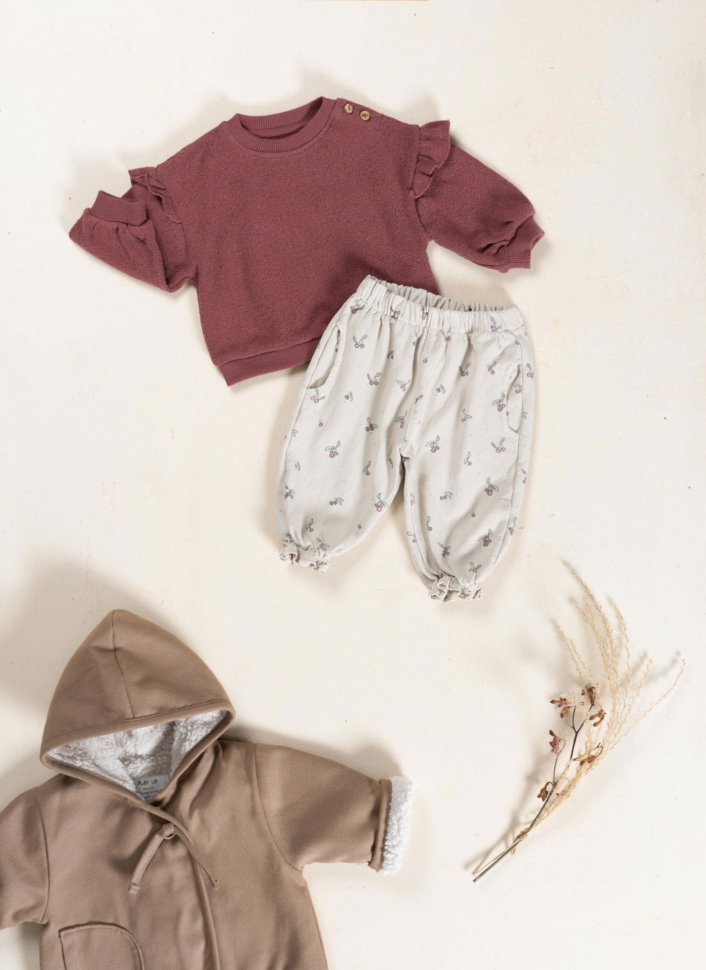 Play Up - printed twill trousers - tones