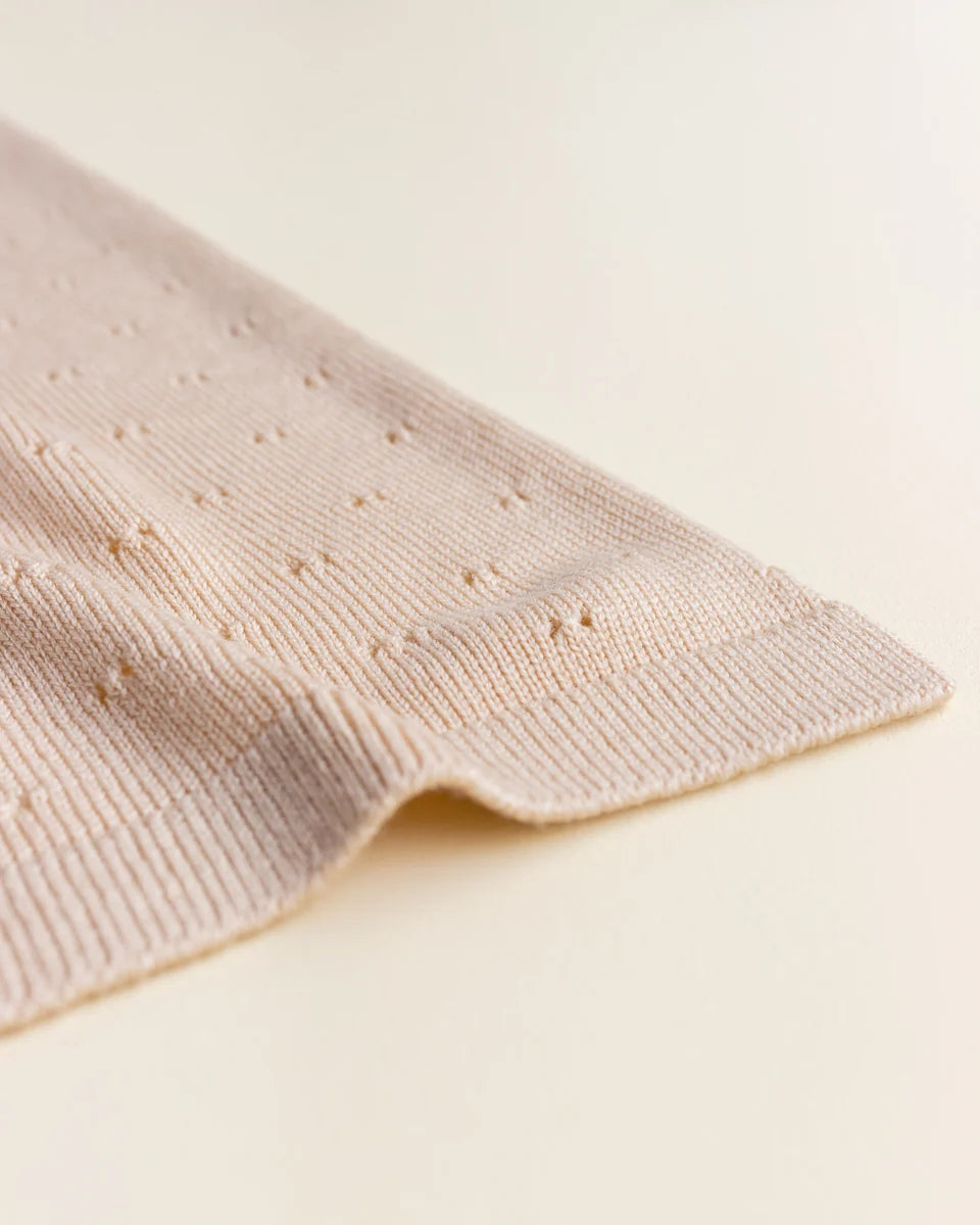 Hvid - blanket bibi - oat