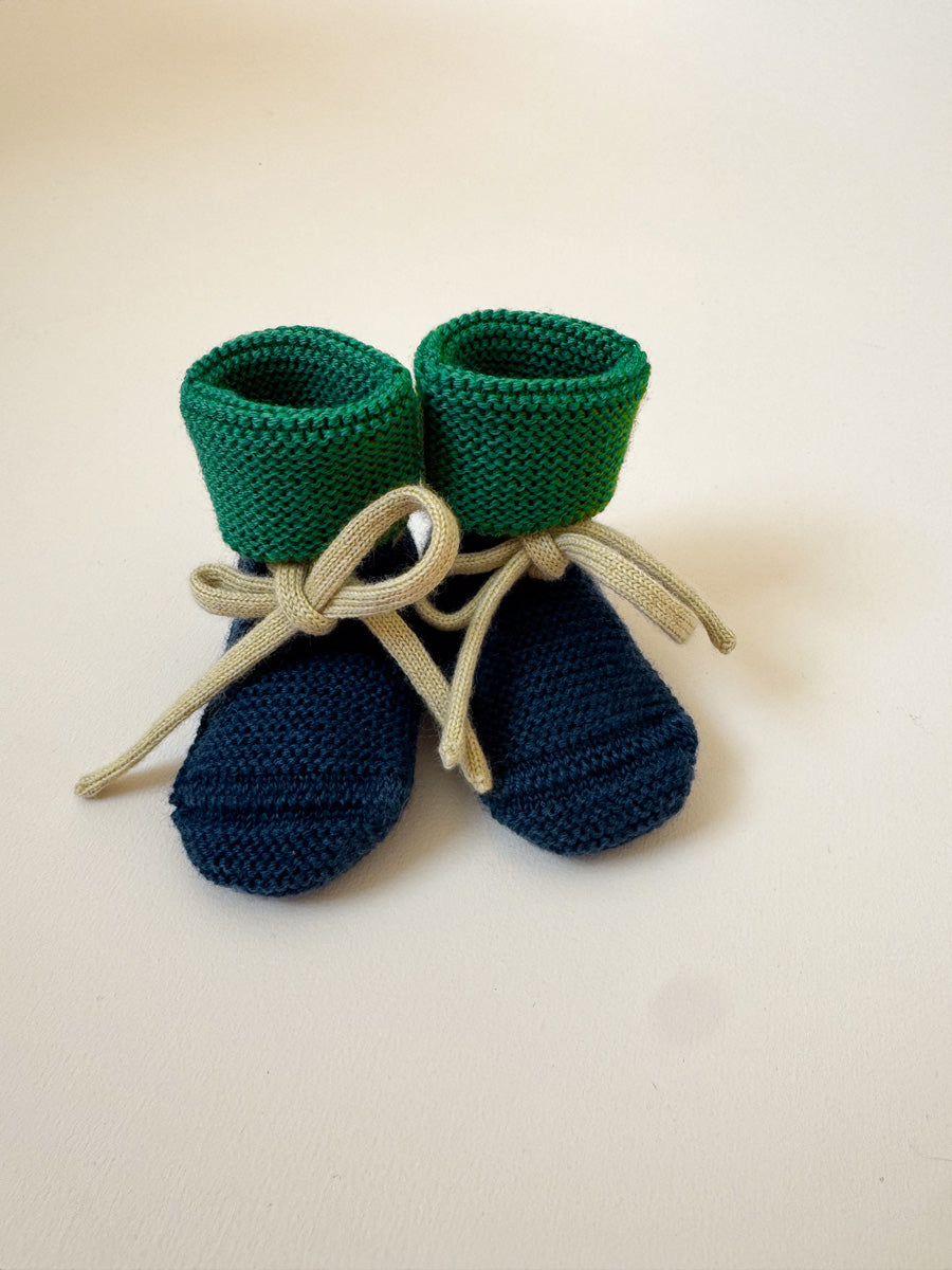 Hvid - booties - blue/grass