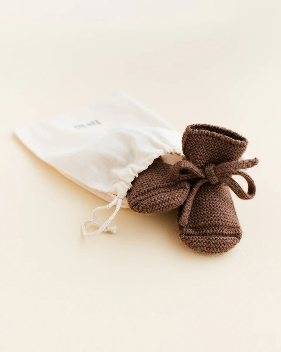 Hvid - booties - mocha