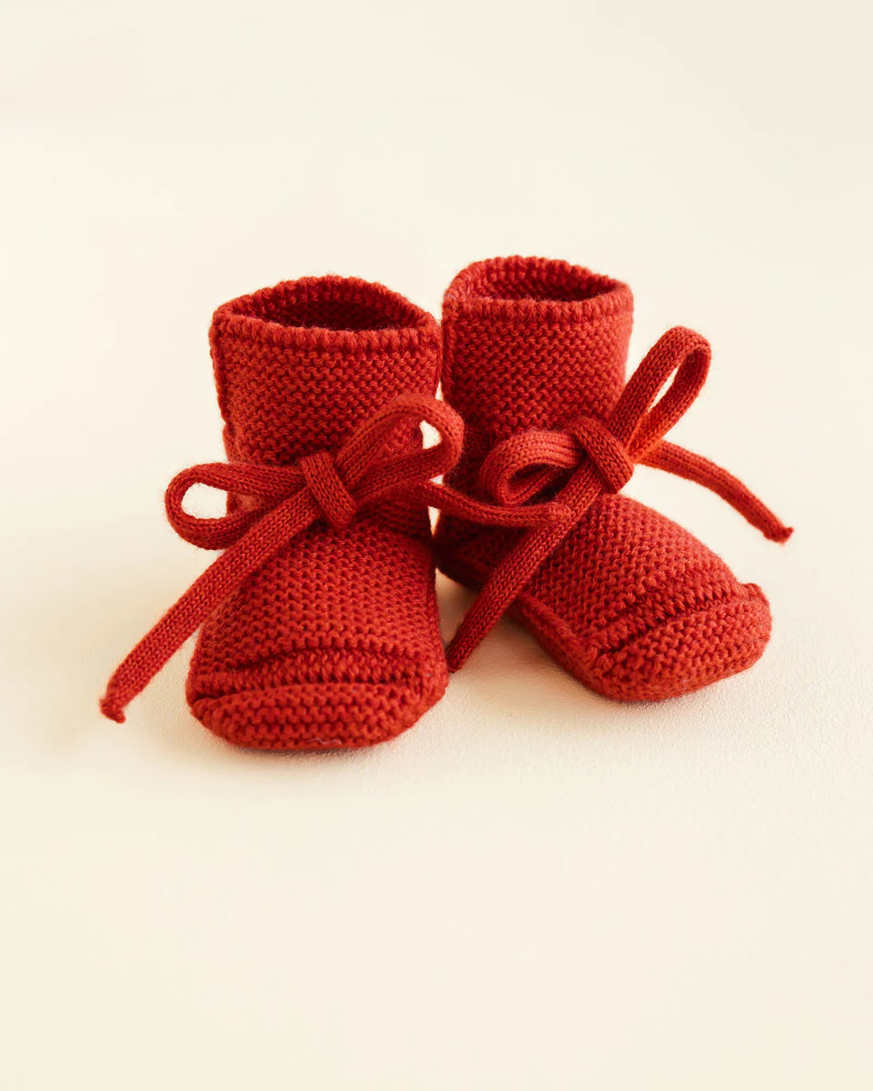 Hvid - booties - red